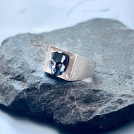 硬式搖滾925純銀戒指 (骷髏頭系列) 輕珠寶 奧地利水晶