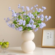 Simulation silk flower 3 forks forget-me-not wedding auditorium home soft decoration floral fake flo