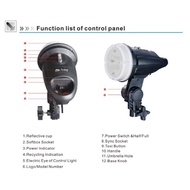 150watt Studio Light - 150watt Licht Chrome Studio Flash Light WARRANTY photo studio flash light