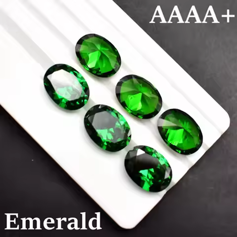 Pretty Emerald 8×10mm Oval Cut 6.50 Carat Gemstones Emerald VVS Gem Jewelry Diy