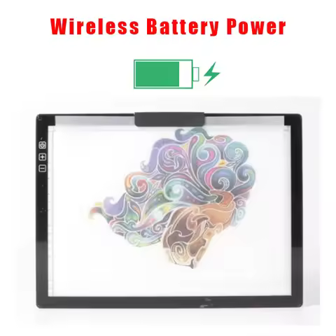Ultra-Thin A4-D28 Wireless Battery Powered LED Light Pad Artcraft Tracing Pad Rechargeable Light Boa