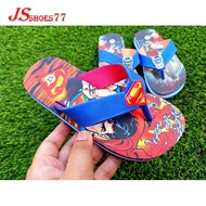 (10 - 2) Kasut Slipper Budak Lelaki Superman & Batman [Ready Stock]