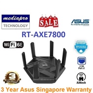 ASUS RT-AXE7800 Tri-band WiFi 6E (802.11ax) Router, New 6GHz Band, AiMesh Supported - 3 Year Local Asus Warranty