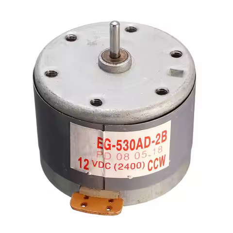EG-530AD-2B DC Motor CCW Electric Motor Recorder Motor DC 12V 2400RPM CCW Capstan Motor Tape Deck Re