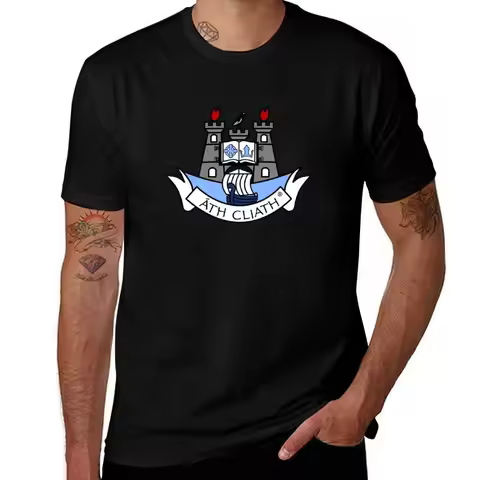 Dublin GAA Logo T-Shirt Modern Print Casual T-Shirt