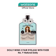 DOLLY WINK Eyelash With Fixer 09 Natural Dolly 2s