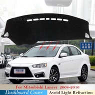 Dashboard Cover Protective Pad for Mitsubishi Lancer 2008~2016 Ralliart EVO X Galant Fortis EX Acces