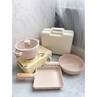 Fika Peach Pink pot and pan set