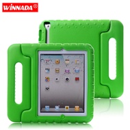 for ipad 2 3 4 hand-held portable Shock Proof EVA full body cover Handle stand Kids Safe Silicone pa