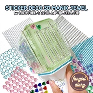 3D DECO STICKER JEWEL BEAD FOR LIGHTSTICK KPOP (LOVE STICKER CRYSTAL RHINESTONE PEARL DECORATIONS FO