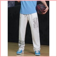 2024 New Kyrie Irving Ink Printed Training Basketball Cotton SweatPants American Casual Loose Stree