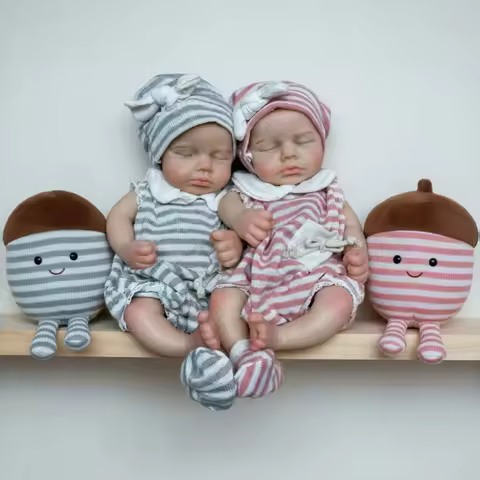 13Inch Silicone Loulou Can Open Mouth Bebe Reborn Dolls Full Body Soft Silicone Newborn Dolls reborn