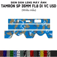 Tamron SP 35mm f1.8 Di VC USD Lens sticker Skin (Many models) | Decal Film 3M camera lens protection