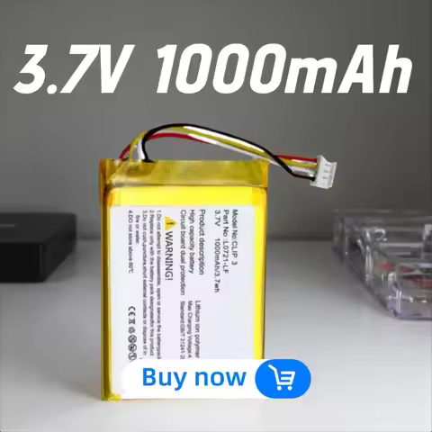 High Quality Brand New 3.7V 1000mAh 3.7Wh Rechargeable Battery For JBL Clip 3 Speaker Replacement Ba