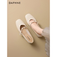 Daphne Women's Summer Leather Mary Jane - Low Heel Shoes
