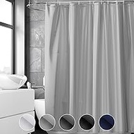 REDKEY Shower Curtain, 180 x 220 cm, Anti-Mould Bath Curtain, Washable, Quick-Drying, Water-Repellen