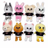 AVERYY Anime Cute Kids Gift Leebit Bbokari Wolf Anime Puppym Stray Kids Plush Dolls Stuffed Toys Skzoo Plush Toys