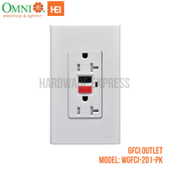 Omni GFCI Outlet Duplex Safety Outlet 20A/250V (WGFCI-201 / DGFCI-201)