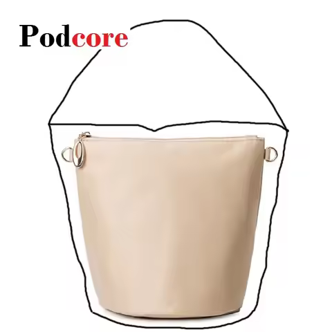 Organizer Bag for Bucket Handbag Bucket Bag Inserts (Apricot, Black, Coffee)