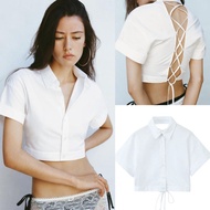 White Back Strap Crop Top 76122 (TZ)