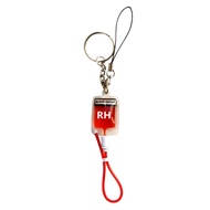 Keychain For Blood Type B Keychain For Blood Type A DIY Jewelry Making Gift Charm Keychain Blood Type Keychain