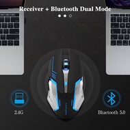 Goojodoq rechargeable led bluetooth & wireless gaming mouse