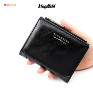 KINGDUSHI Men's Bifold Wallet Vertical Snap Closure with Zipper Coin Pocket Dompet Lelaki Kingdushi 