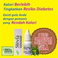 gula stevia pemanis cair tetes rendah kalori cocok untuk diet