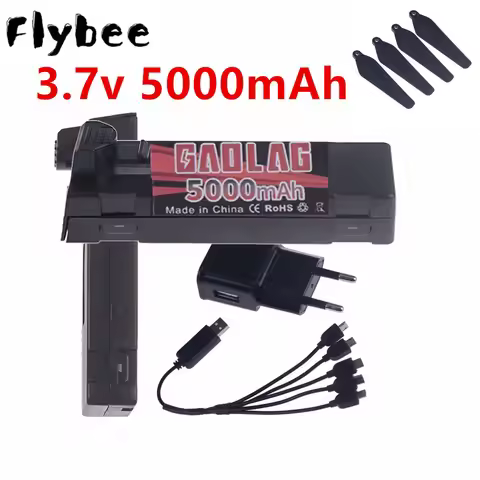 3.7V 5000mAh Li-ion Battery For E88 E88PRO E525 E99 P1 F185 F195 E100 RC Quadcopter Parts Battery 3.