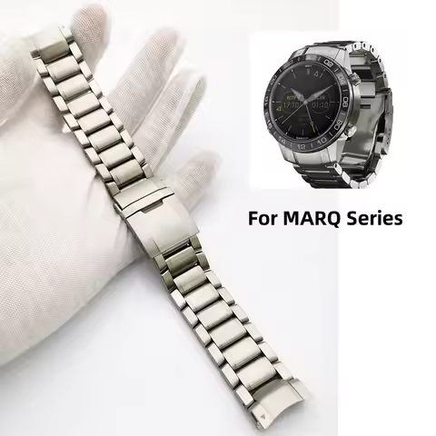 For Garmin MARQ Series High Quality Titanium Alloy Watch Strap Aviator 22mm Bracelet Golf Quick Rele