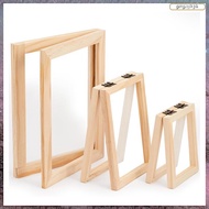[L E U R] 3 Pieces Paper Making Wooden Paper Making Mould Papermaking Screen Kit 3 Size Frame for DI
