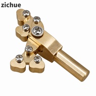 ZICHUE Fret Press Tool, Brass Color Brass Guitar Presser, Durable Fret Repair Tool For Fret Leveling