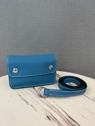 99% new Hermes waist bag blue jeans 牛仔藍 腰包