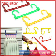 Ministar 1X Space Saver Hangers Closet Organizing Clothes Hanger Holder Randoom Color
