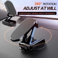 Metal Magnetic Car Mobile Phone Holder Folding Magnet Cell Phone Stand in Car GPS Support For iPhone Xiaomi 360° Rotatable Mount