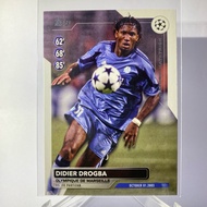 DIDIER DROGBA Football Card OLYMPIQUE DE MARSEILLE HISTORIC HAT-TRICK TOPPS 2024 (October 01 2003)