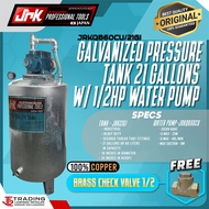Extreme 21Gallons Galvanized Water Tank w/ JRKQB60CU 100% COPPER or JRKQB60 Water Pump HD