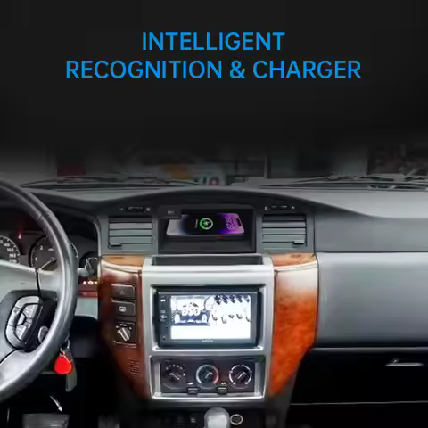 For Nissan Patrol Y61 2013 15W Fast Charging Wireless Car Charger Center Console Storage Pad Mat Aut