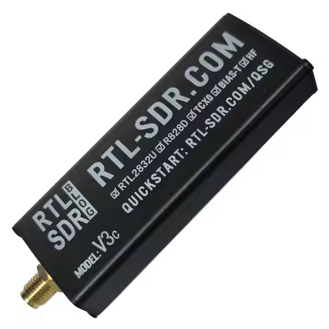RTL-SDR Blog RTL SDR V3 R860 (R820T2) RTL2832U 1PPM TCXO SMA RTLSDR Software Defined Radio (Dongle O