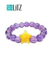[SPECIAL] LITZ 999 (24K) Gold Star Ring 星星戒指 EP0277-R-A（0.10g+/-）