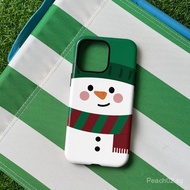 Phone case Applicable iPhone Cute Winter Snowman Film 2-in-1 Phone Case Suitable for iPhone17/14/16p