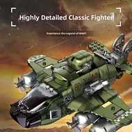 CREATE WITH PASSION | Educational Vintage WW2 Fighter Plane Model Assembly Toy