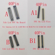 2-10Pcs Lcd Display FPC Connector Usb Plug For Samsung A14 5G A146F M14 M146 A05 A055F F14  E146B Ch