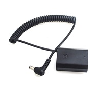 FZ100 Dummy Battery Extendable Power Cable Adapter for DC Plug to Decoded DC Coupler Dummy Battery N