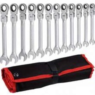 Ratchet Wrench With Flexible Head, Dual-Purpose Ratchet Tool, Manual Automotive Ratchet Wrench