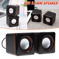 USB電腦小音響 台式機筆記本手機迷你喇叭 家用辦公桌面音箱 [平行進口]