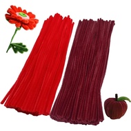 200pcs Colorful Fuzzy Wire Bouquet Chenille Stems DlY Handmade Tools Children'S Handmade Flower