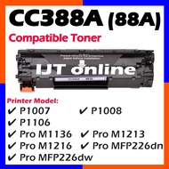 Compatible to HP CC388A HP88A LaserJet P1007 P1008 P1106 Pro M1136 M1213nf M1216 MFP226dn MFP226dw L
