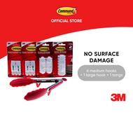 3M™ Command™ General Purpose Hooks + Tongs, Bundle Pack, No Surface Damage, 1 pc/pack