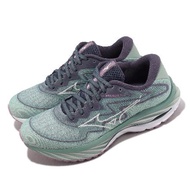 Mizuno 慢跑鞋 Wave Rider 24 SSW 女鞋 綠 藍 波浪片 運動鞋 美津濃 J1GD2375-24